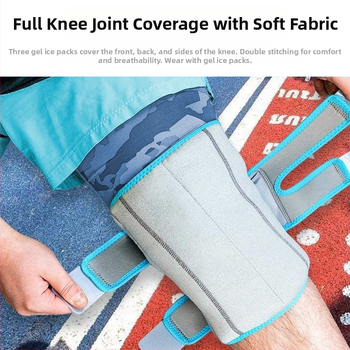 Gel επιγονατιδές προστατευτικά για το γόνατο με πάγο για ζεστό/ψυχρό συμπίεση, ύφασμα νάιλον/νεοπρέν, 690 g
