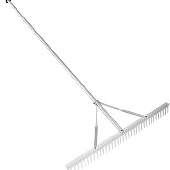 Aliuminio kraštovaizdžio grėbliai su ilgais smaigaliais, skirti lauko valymui – dirva, veja ir piktžolės