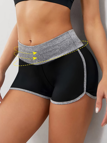 Šortsevi za oblikovanje tijela, dišuće joga šortice, Spandex-chenille tkanina, Harajuku stil, japansko-korejski leisure stil, proljeće 2025