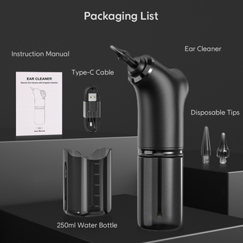 Ηλεκτρικός καθαριστής αυτιών με άκρη που δεν εκπέμπει φως, ABS, κουτί 36 τεμάχια, μάρκα Neutral