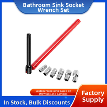Set šróbovacích kľúčov pre drezu – Kľúč na demontáž ventilov a vodovodných rúrok; Model: Bathroom Sink Socket Wrench Set; Použitie: špeciálny kľúč pre drezu; Netto hmotnosť: 16; Rozmery: 8–28