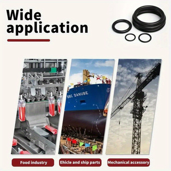 O-образно уплътнение, нитрилна гума, водоустойчиви кожени пръстени, комплект 225 бр.