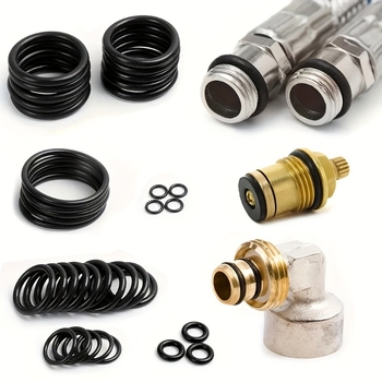 O-образно уплътнение, нитрилна гума, водоустойчиви кожени пръстени, комплект 225 бр.