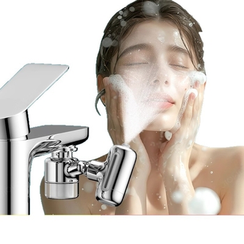 Universālais krāns ar filtru izplūdei mājsaimniecības izlietnei, aizsardzība pret šļakstiem, modelis 3564, elektroplatinga pārklājums, vienrokas vadība