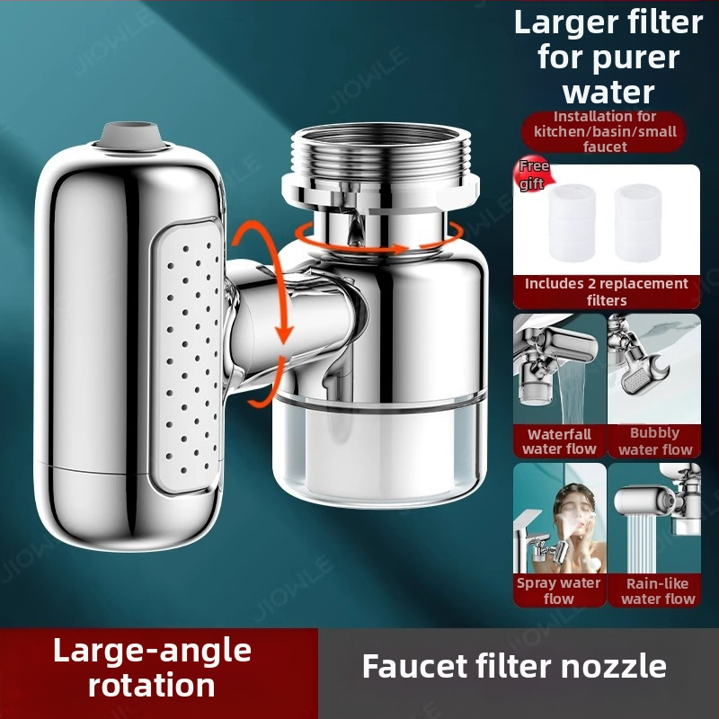 Universālais krāns ar filtru izplūdei mājsaimniecības izlietnei, aizsardzība pret šļakstiem, modelis 3564, elektroplatinga pārklājums, vienrokas vadība