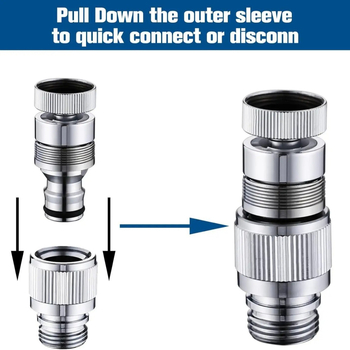 Месингов адаптер за чешма за свързване на душ шланг, пералня и мивка