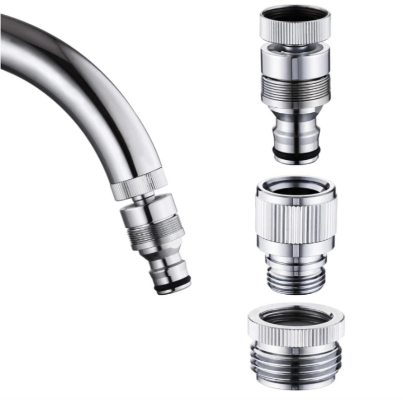 Месингов адаптер за чешма за свързване на душ шланг, пералня и мивка