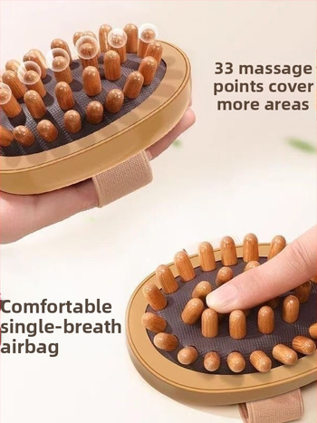 Meridijanska masažna četka s jastučićem zraka, masaža glave po meridijanu, cijelo tijelo masaža za olakšanje umora, 90 g