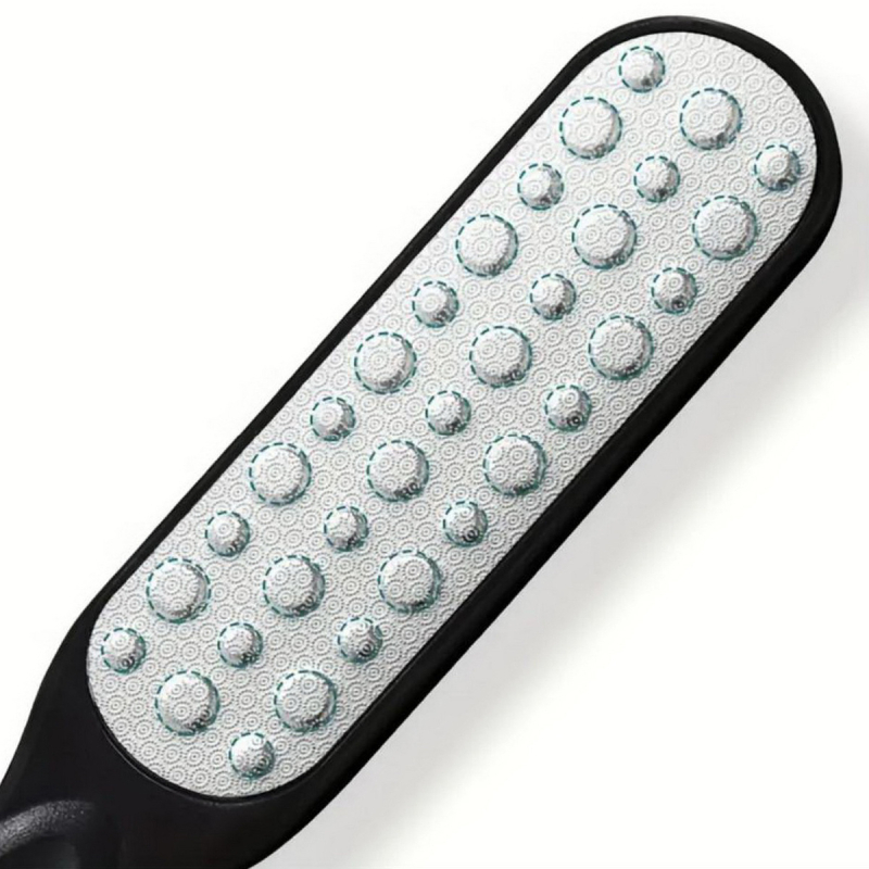 Двустранна пила за крака от неръждаема стомана за педикюр и премахване на мъртва кожа и мазоли