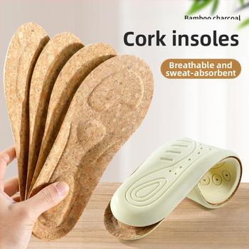 Πάτοι για αθλητικά και casual παπούτσια, PU υλικό, μοντέλο 2102-κορκ PU, πλήρης πάτος, απορροφητικό ιδρώτα, μασάζ καμάρας