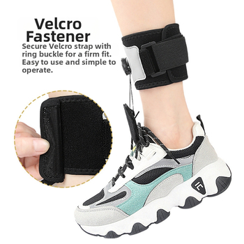 Προστατευτικό αστραγάλου με ρύθμιση κουμπιού για ανύψωση ποδιού, βραχίονας στήριξης, ιμάντας Velcro, OK ύφασμα, για ημέρα και νύχτα