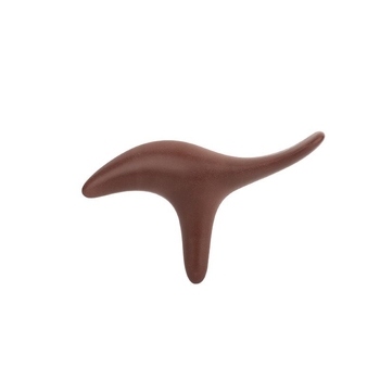 Meridijano masažuoklis su bulių rago forma, rankinė akupunktūros taškų šepetėlis ir pėdų masažas