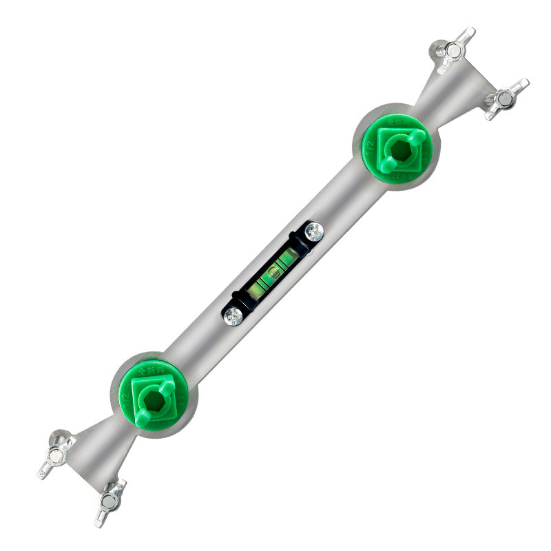 Неръждаема стомана позициониращ нивелир за тръби гореща и студена вода и локатор за душ глава, държач за водна тръба/клапан, полирана повърхност, 0,12 кг