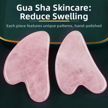 Nefrito gua sha plokštė veidui, širdies formos pusapvalė, veido priežiūrai, logotipas galimas, pakuotė 1 vnt