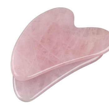 Nefrito gua sha plokštė veidui, širdies formos pusapvalė, veido priežiūrai, logotipas galimas, pakuotė 1 vnt