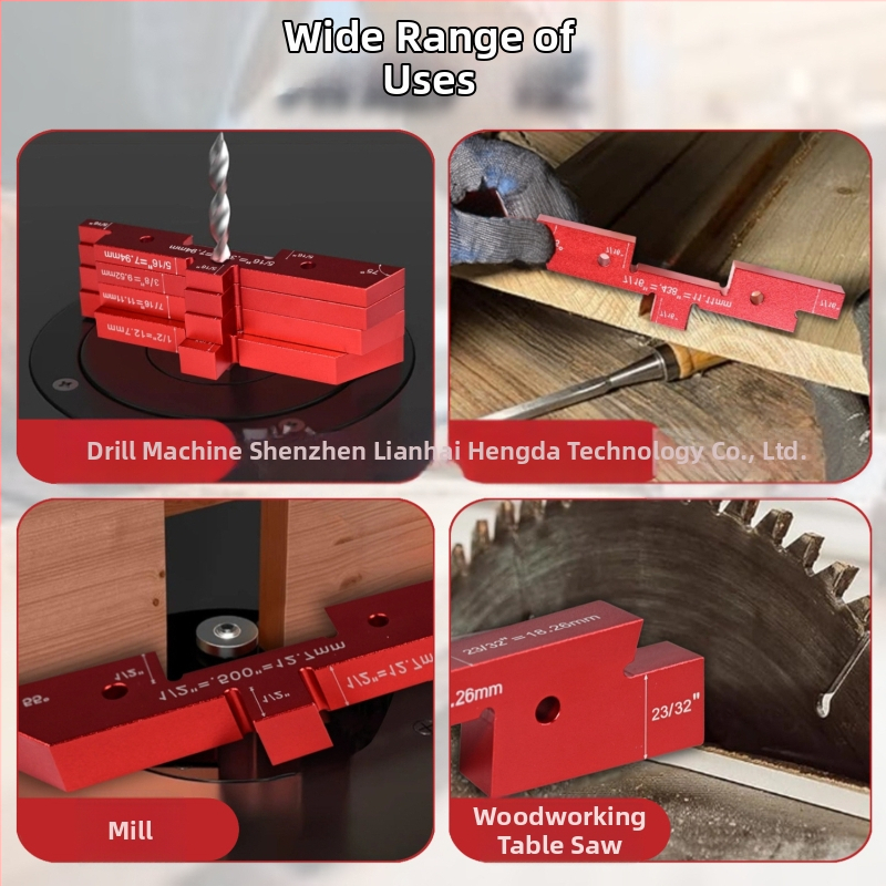 Комплект ъгломер и височиномер за настолен циркуляр – 7–14 части, с цифров дисплей, висока точност