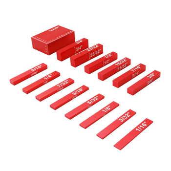 Σετ 15 τεμαχίων μπλοκ ρύθμισης για τραπεζοπριονο, μπλοκ μέτρησης από κράμα αλουμινίου