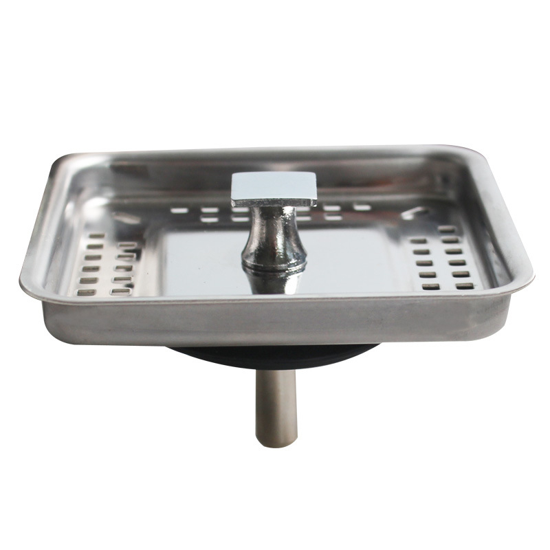 Konyhai mosogató dugó szűrővel, 304 rozsdamentes acél, QS724C001 modell, modern minimalista stílus