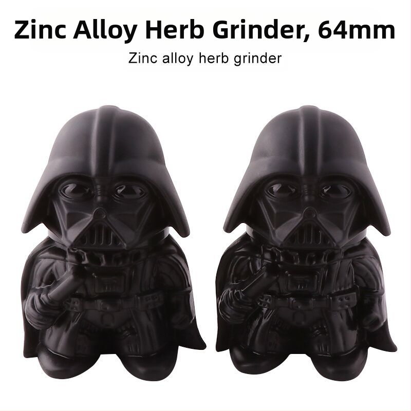 Cigarečių malūnė iš cinko lydinio, trijų sluoksnių, 64 mm skersmuo, vėju atsparus, su rinkimo ir saugojimo funkcijomis