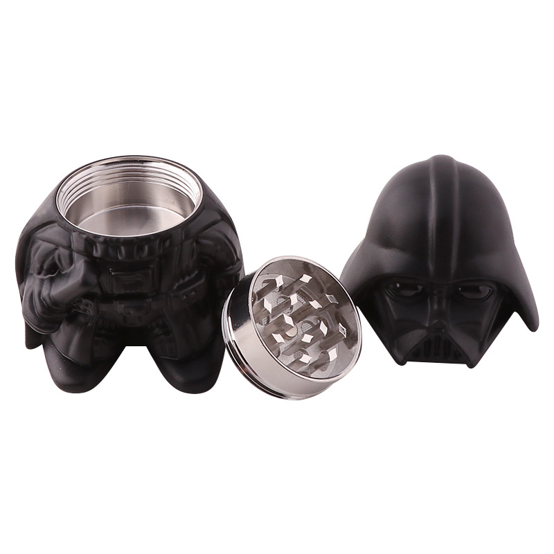 Cigarečių malūnė iš cinko lydinio, trijų sluoksnių, 64 mm skersmuo, vėju atsparus, su rinkimo ir saugojimo funkcijomis