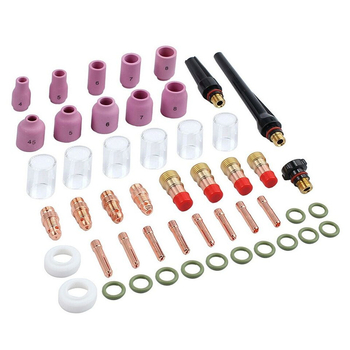 Σετ TIG συγκόλλησης με gas lens και torch cup, 49 τεμάχια, συμβατό με WP-17/18/26, για argon arc welding