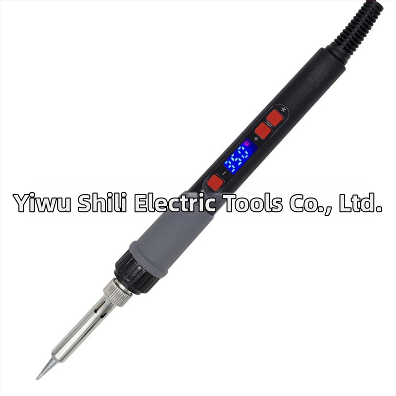 60W profesionalus litavimo įrankis su skaitmeniniu LCD ekranu, reguliuojama temperatūra, 220V maitinimas