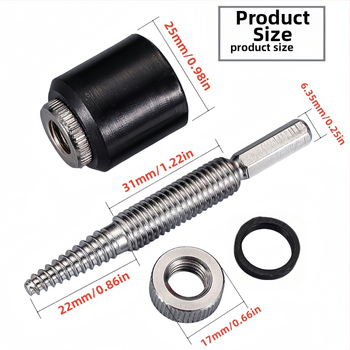 Екстрактор за разширителни винтове със шестограмен патрон – дължина 82 мм, 40Cr-V стомана, марка Xin mu tian, тегло 70 g