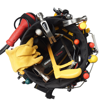 Чанта кофа за инструменти WH006 — универсална чанта за електротехници и инструменти, Oxford плат, товароносимост 10 кг.