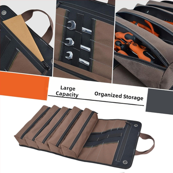 Ролкова преносима чанта за инструменти от Oxford плат – голям капацитет, многофункционална, чанта за електротехници