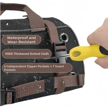 Ролкова преносима чанта за инструменти от Oxford плат – голям капацитет, многофункционална, чанта за електротехници