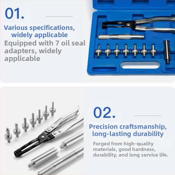 11-частен комплект инструменти за демонтаж на уплътнението на клапана, XC-TOOL, от хромово-ванадиева стомана, за ремонт на автомобили и машини