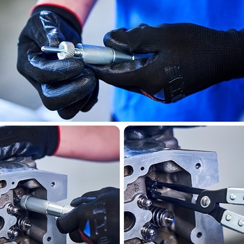 11-частен комплект инструменти за демонтаж на уплътнението на клапана, XC-TOOL, от хромово-ванадиева стомана, за ремонт на автомобили и машини