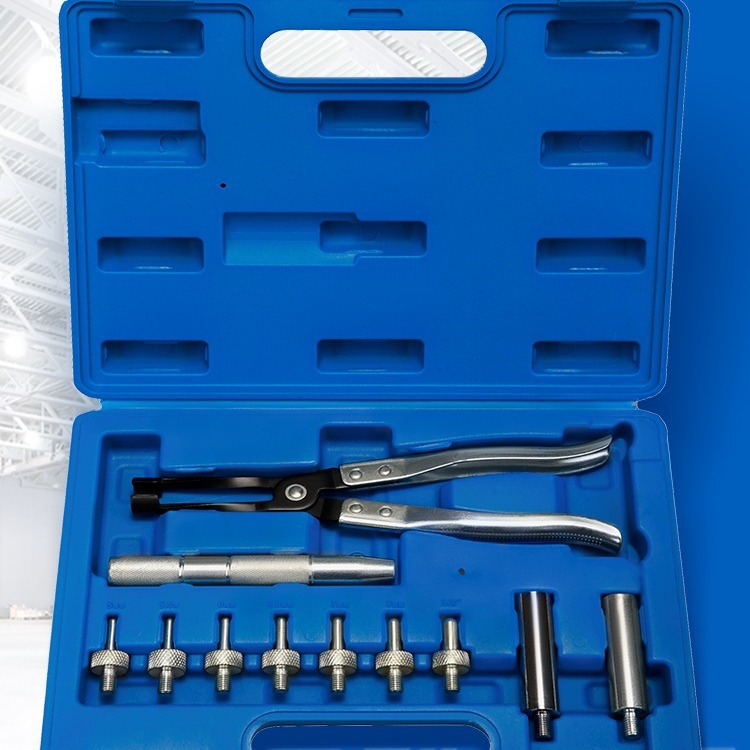 11-частен комплект инструменти за демонтаж на уплътнението на клапана, XC-TOOL, от хромово-ванадиева стомана, за ремонт на автомобили и машини