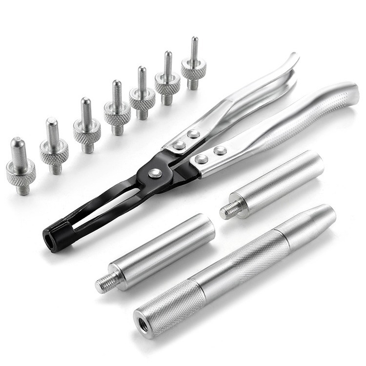 11-частен комплект инструменти за демонтаж на уплътнението на клапана, XC-TOOL, от хромово-ванадиева стомана, за ремонт на автомобили и машини