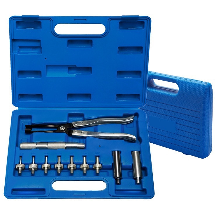 11-частен комплект инструменти за демонтаж на уплътнението на клапана, XC-TOOL, от хромово-ванадиева стомана, за ремонт на автомобили и машини