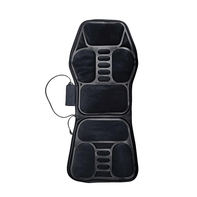 Cz-01 Pernă de masaj pentru mașină și acasă pentru gât și talie cu terapie cu vibrații infraroșii – alimentare auto, 8+ capete de masaj