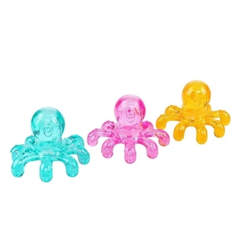 Galvas masāžas ierīce polipa formā, Zhejiang Lianfa, manuāla darbība, nav nepieciešams barošanas avots, apaļa masāžas galviņa, izlaists 2023