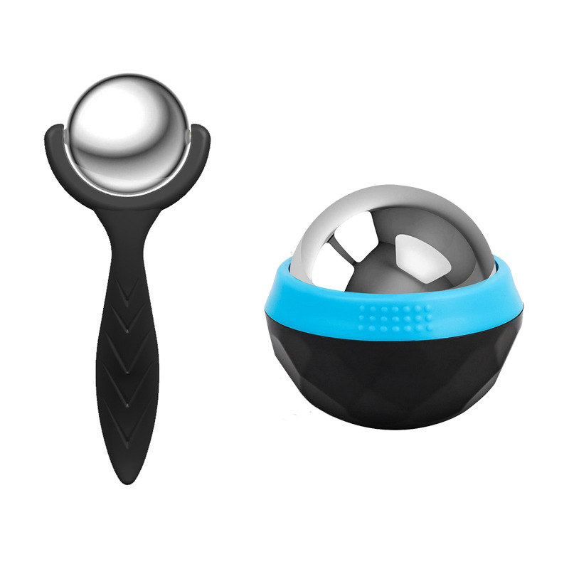 Nerūdijančio plieno fascijos masažo rutuliukų rinkinys — rankinis masažo įrankis raumenų atsipalaidavimui, karštas ir šaltas masažas, svoris 405 g