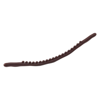 Medinė masažo lazdelė su 19 karoliukų visam kūnui – mechaninis valdymas, apvali masažo galvutė, be energijos tiekimo, besikeičiantis greitis