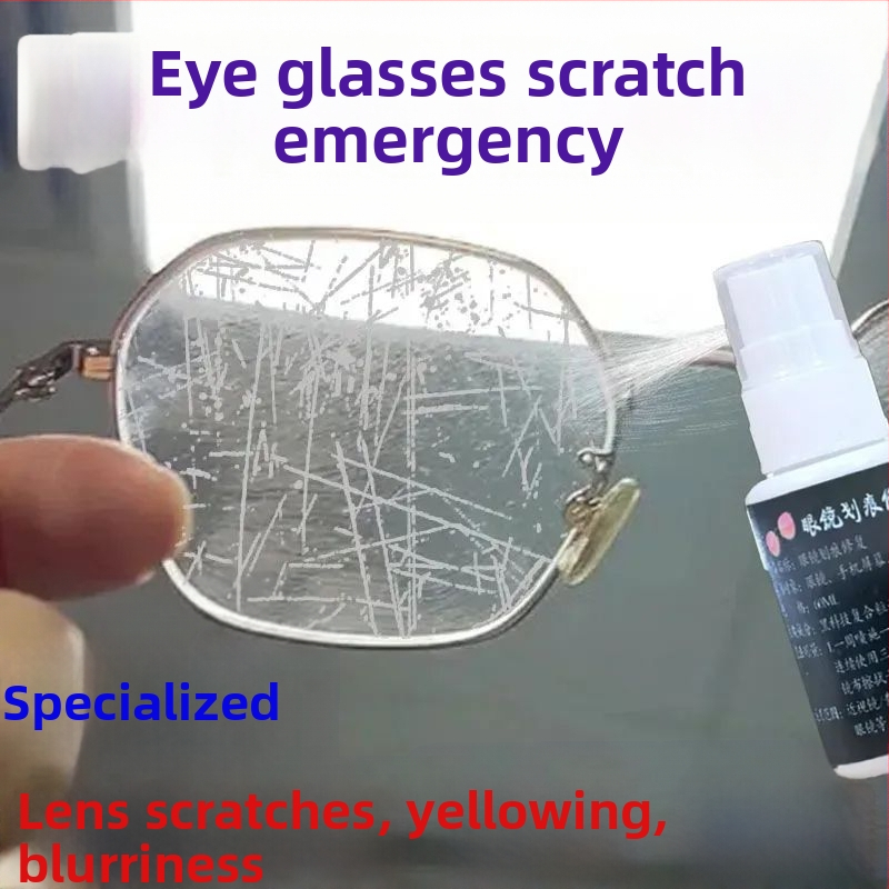 Akinų lęšių valymo skystis su įbrėžimų šalinimu – plastikas, vienpusė servetėlė, rankinis naudojimas, skirtas automobiliui