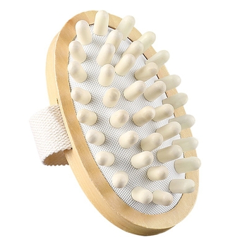 Βούρτσα μπάνιου και μασάζ με ξύλινο χερούλι, υλικό Kewu Rubber Log, πολυεστέρας-βαμβάκι, για ενήλικες, στυλ καθημερινής χαλάρωσης, προέλευση Γκουανγκντόνγκ