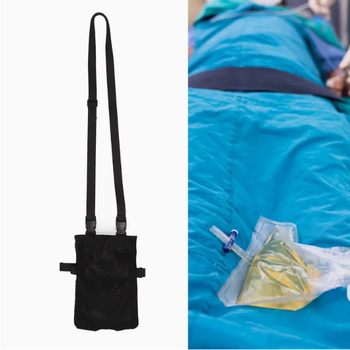 Pakabinamas šlapimo surinkimo krepšys su dideliu talpumu, kvėpuojantis Oxford audinys, skirtas vyresnio amžiaus asmenims ir pilvo dializės drenažui