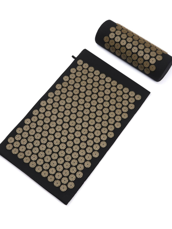 33-иглен високоплътен иглен мат за йога, акупунктура и акупресура — материали: гъба + полипропилен + чист памук