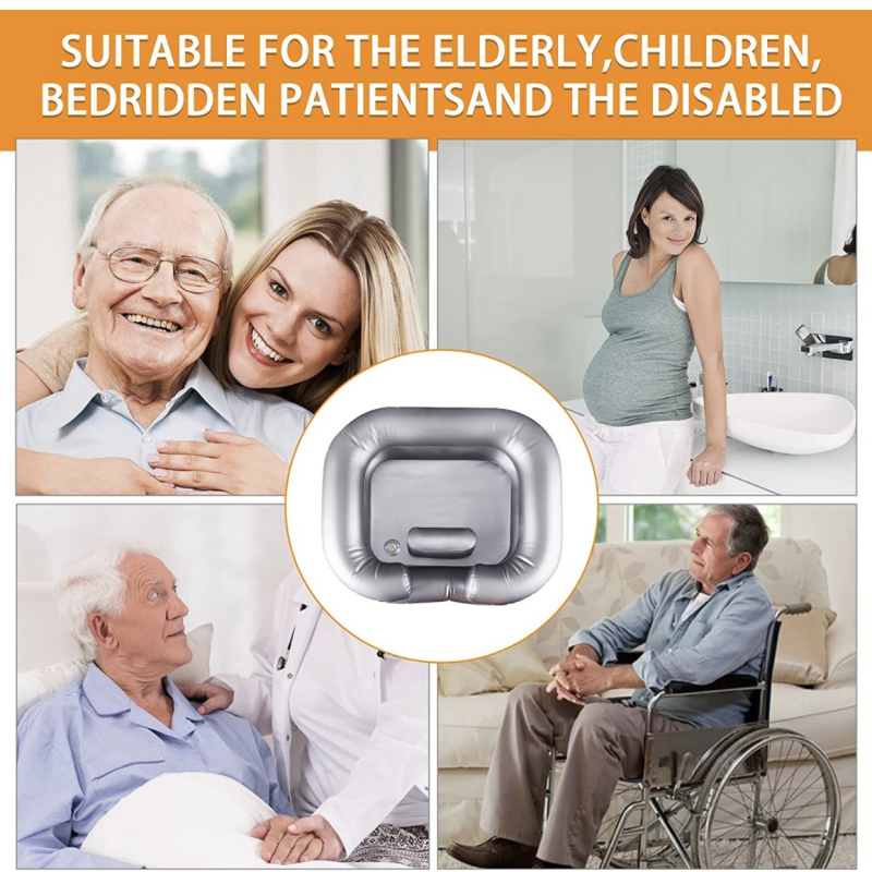 Xianli PVC pripučiamas plaukų plovimo baseinas, sulankstomas ir patogus gulintiems ligoniams ir nėščioms moterims