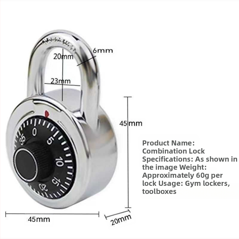 Lakat s heslom pre skrinky v telocvični a internáte, retro dizajn s kombináciou; Typ: Lakat s heslom; Materiál: Iný; Značka: Iná