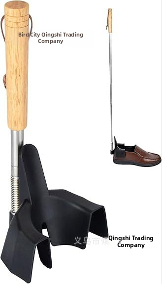 Teleskopinis metalinis batų šaukštas su ilga rankena