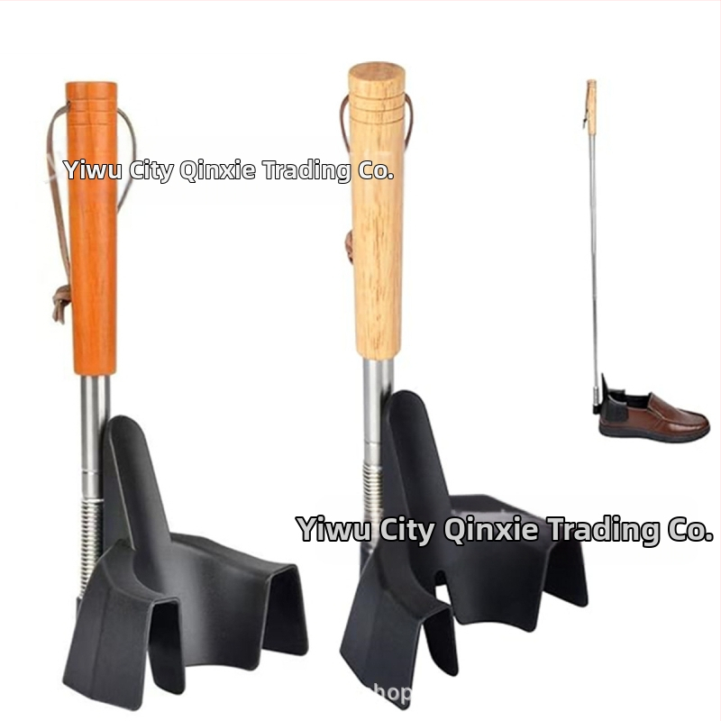 Телескопичен метален обувен шоурон с дълга дръжка, подходящ за маратонки