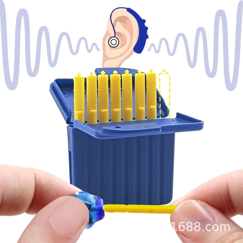 Klausos aparato dulkių nepraleidžiantis tinklelio dangtelis su ausų vatos barjeru, PP medžiaga, svoris 20 g, modelis: Filter dustproof mesh cover earwax baffle