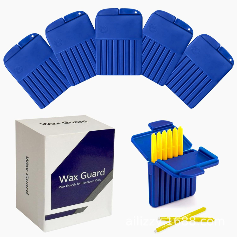 Klausos aparato dulkių nepraleidžiantis tinklelio dangtelis su ausų vatos barjeru, PP medžiaga, svoris 20 g, modelis: Filter dustproof mesh cover earwax baffle