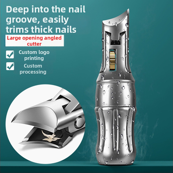 Nerūdijančio plieno nagų žnyplutė Coca-Cola formos, prieš purslų srovę, didelis atidarymas